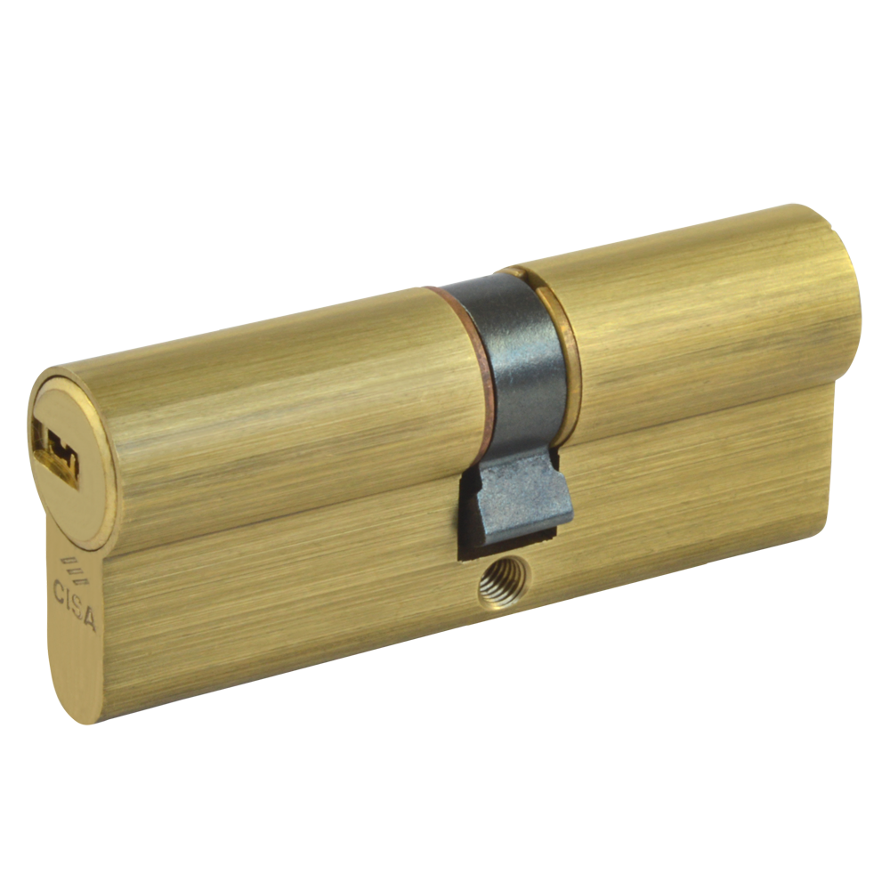 CISA Astral Euro Double Cylinder - 80mm 40/40 (35/10/35) KD PB