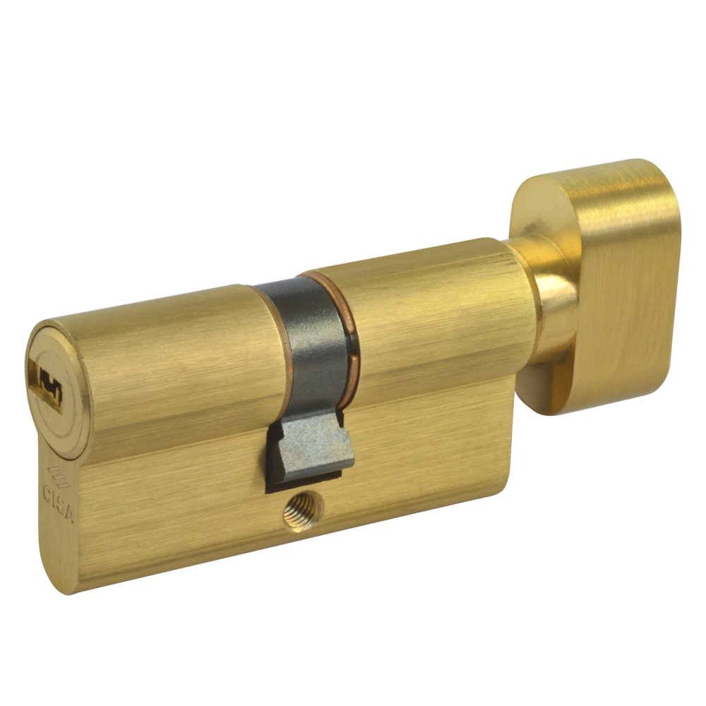 CISA Astral Euro Key & Turn Cylinder - 60mm 30/T30 (25/10/T25) KD PB