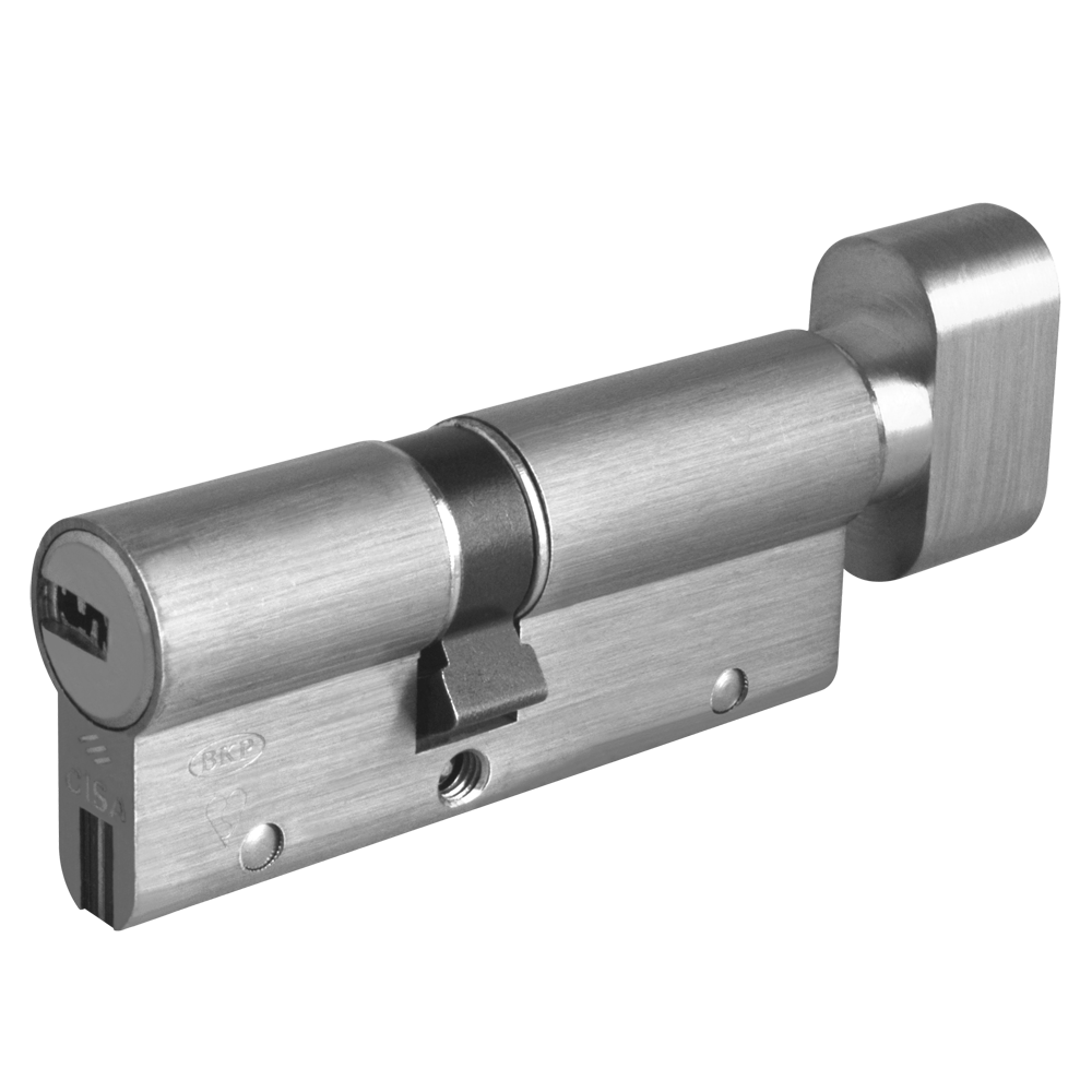 CISA Astral S Euro Key & Turn Cylinder - 80mm 35/T45 (30/10/T40) KD NP