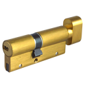 CISA Astral S Euro Key & Turn Cylinder - 80mm 35/T45 (30/10/T40) KD PB