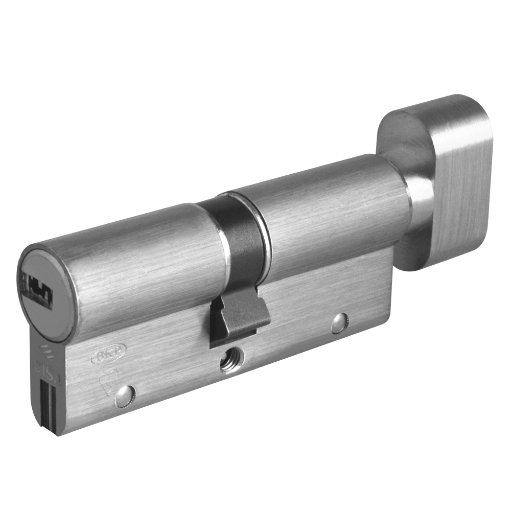 CISA Astral S Euro Key & Turn Cylinder - 80mm 40/T40 (35/10/T35) KD NP