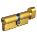 CISA Astral S Euro Key & Turn Cylinder - 80mm 45/T35 (40/10/T30) KD PB