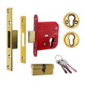 ERA 263 & 363 Fortress BS Euro Deadlock With Cylinder - 76mm PB KD Boxed