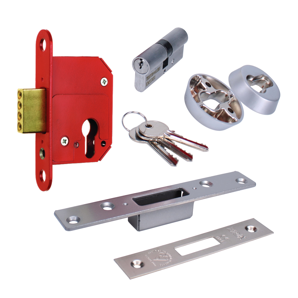 ERA 263 & 363 Fortress BS Euro Deadlock With Cylinder - 76mm SC KD Boxed