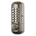 LOCKEY Digital Lock Key Safe - Brown Visi