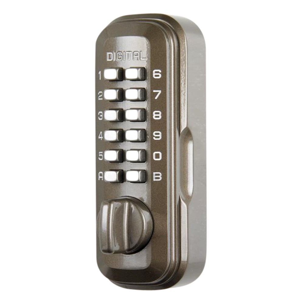 LOCKEY Digital Lock Key Safe - Brown Visi