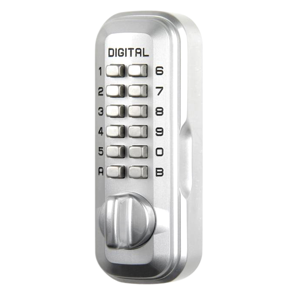 LOCKEY Digital Lock Key Safe - Satin Chrome Visi