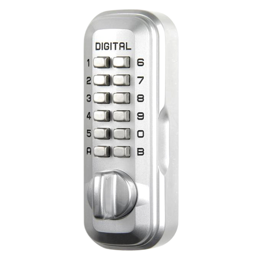 LOCKEY Digital Lock Key Safe - Satin Chrome Visi