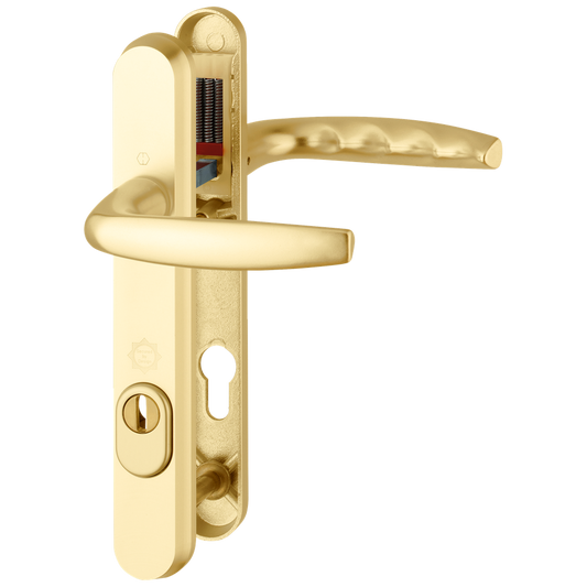 HOPPE Atlanta TS007 (2 Star) Door Furniture PAS24 92mm Centres 122mm Screw Centres - Gold