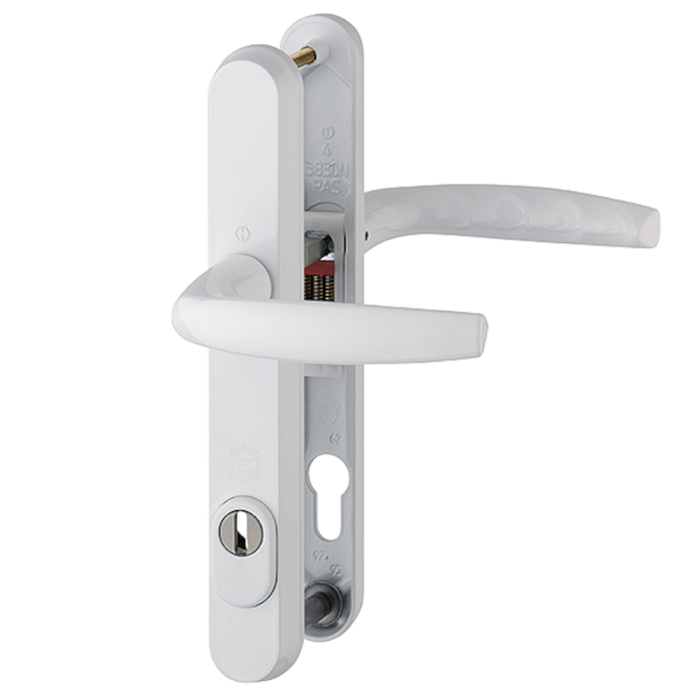 HOPPE Atlanta TS007 (2 Star) Door Furniture PAS24 92mm Centres 215mm Screw Centres - White