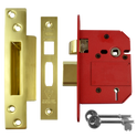 UNION J2200 StrongBOLT BS 5 Lever Sashlock - 75mm PB KD Boxed