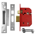 UNION J2200 StrongBOLT BS 5 Lever Sashlock - 64mm SC KD Boxed