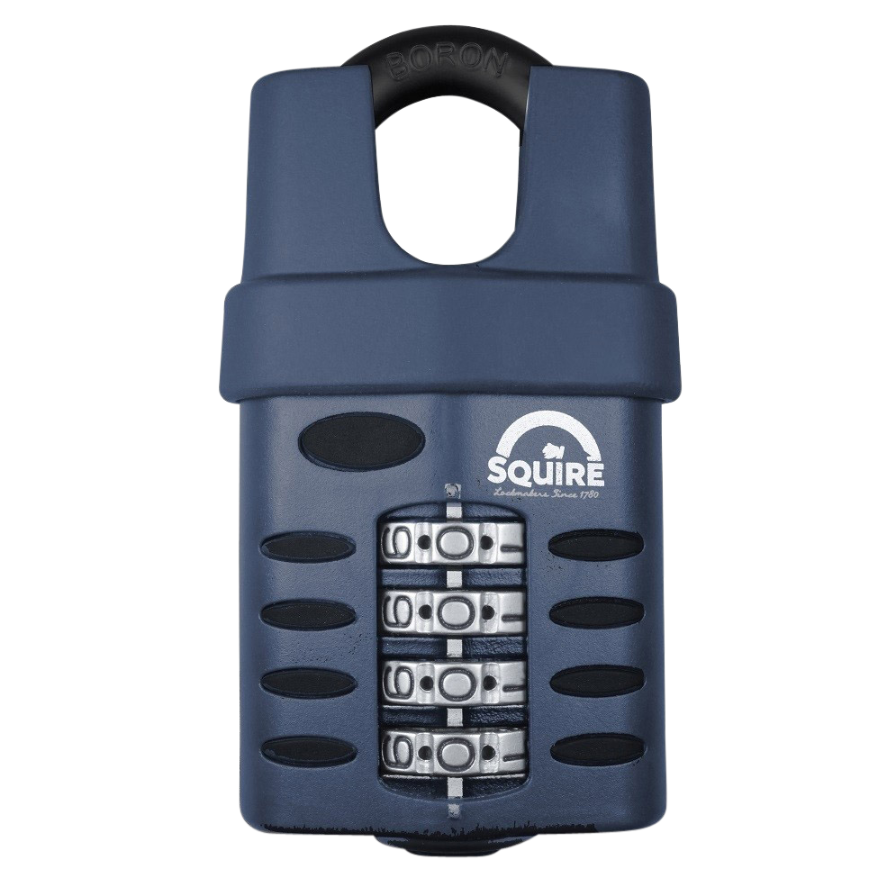 SQUIRE CP50 Series 50mm Steel Shackle Combination Padlock - CP50CS Closed Shackle Visi