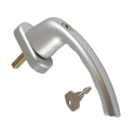 HOPPE UPVC Espag Handle Inline 0710S/U26 - Silver