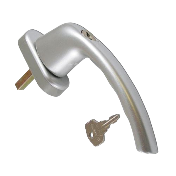 HOPPE UPVC Espag Handle Inline 0710S/U26 - Silver
