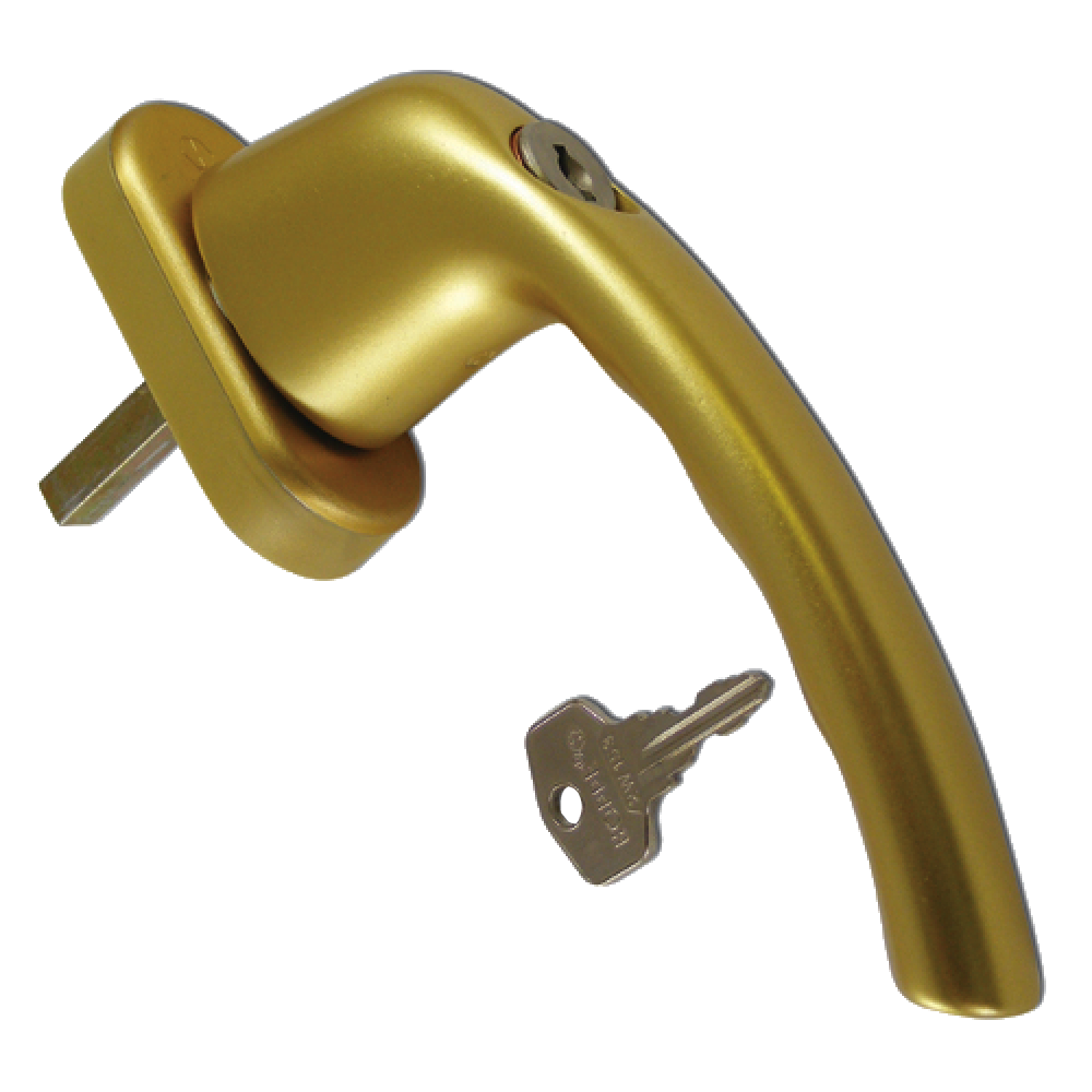 HOPPE UPVC Espag Handle Inline 0710S/U26 - Gold