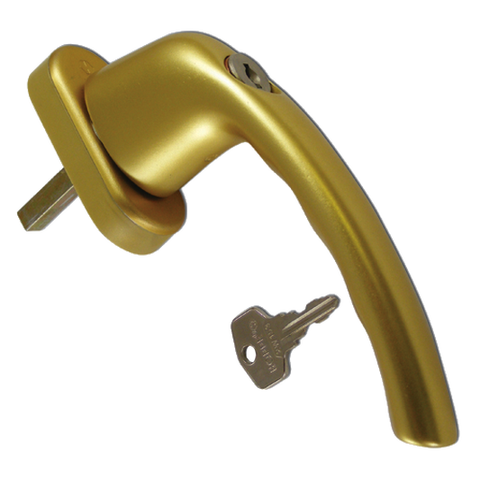 HOPPE UPVC Espag Handle Inline 0710S/U26 - Gold