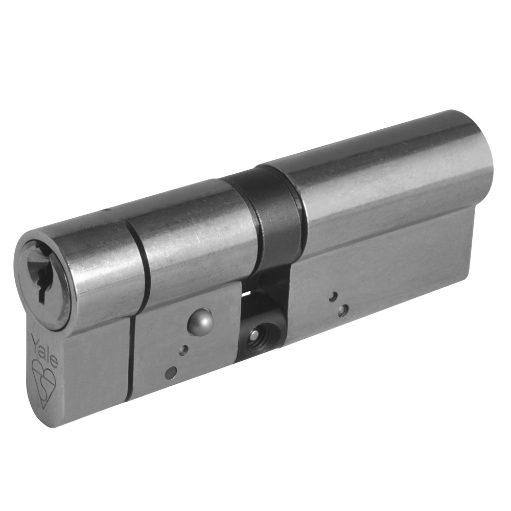 YALE Snap Resistant Euro Double Cylinder - 90mm 40/50 (35/10/45) KD NP