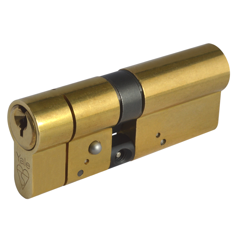 YALE Snap Resistant Euro Double Cylinder - 80mm 35/45 (30/10/40) KD PB