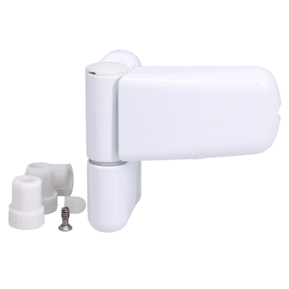 ASEC Adjustable Flag Hinge For UPVC Doors - White