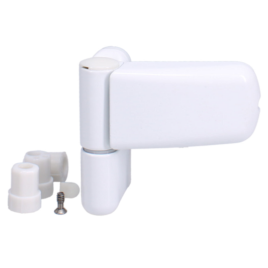 ASEC Adjustable Flag Hinge For UPVC Doors - White
