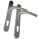 FAB & FIX Balmoral 92PZ Lever/Lever UPVC Furniture - Satin Silver