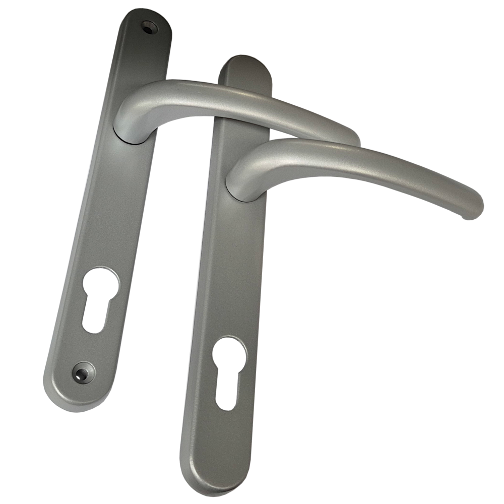 FAB & FIX Balmoral 92PZ Lever/Lever UPVC Furniture - Satin Silver
