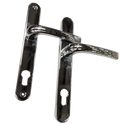 MILA Prolinea 92 Lever/Lever UPVC Furniture - 240mm Backplate - Chrome