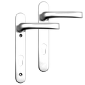 MILA Prolinea 92 Lever/Lever UPVC Furniture - 220mm Backplate - Chrome