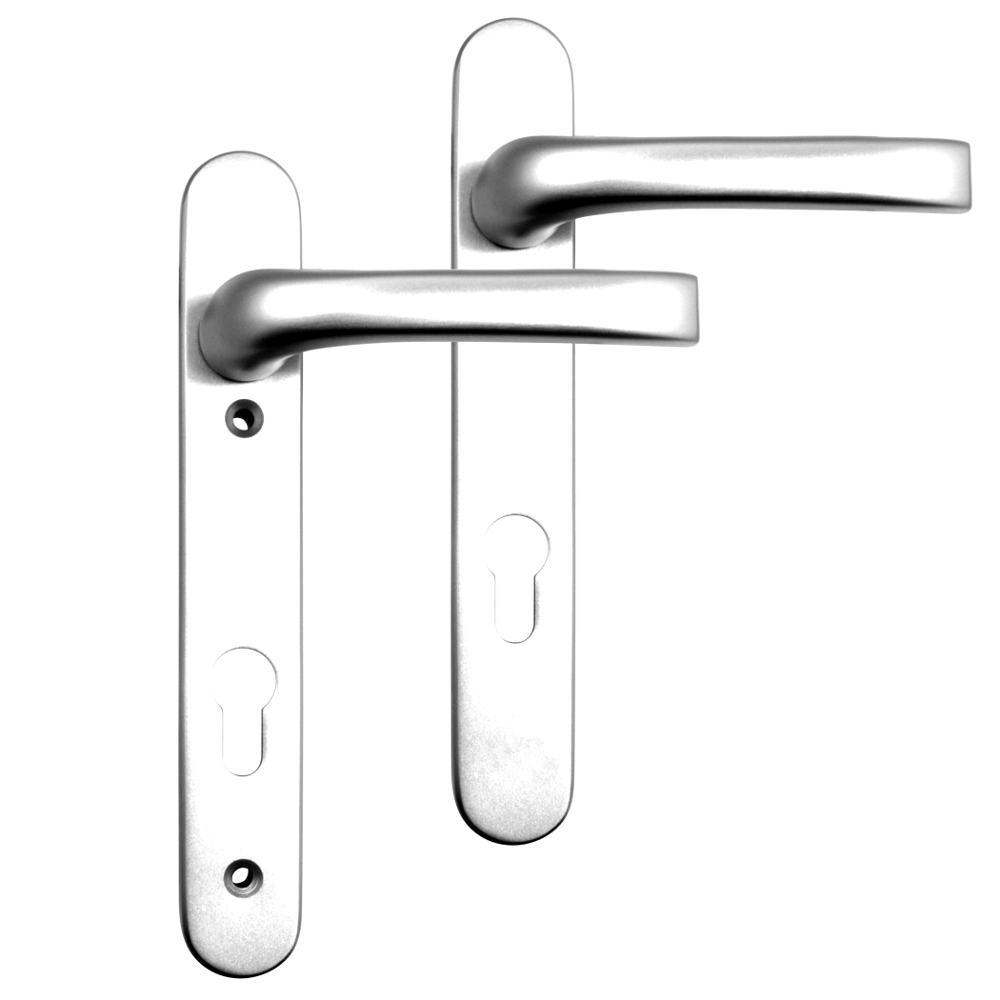 MILA Prolinea 92 Lever/Lever UPVC Furniture - 220mm Backplate - Chrome