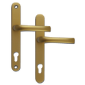 MILA Prolinea 92 Lever/Lever UPVC Furniture - 240mm Backplate - Gold