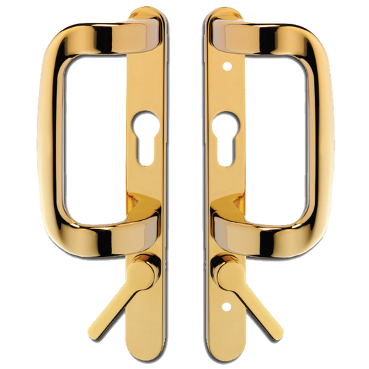 YALE Sparta Patio Door Handle With Levers - Euro - Gold