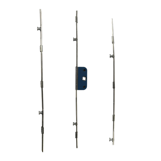 ASEC Retro Fit Espag Rod Inline Offset - Cut To Size - 25mm Backset - 16mm Faceplate