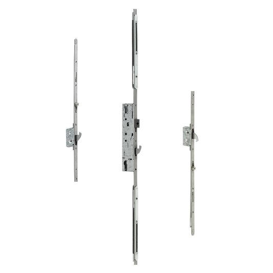 DOORMASTER Adjustable Lever Operated Latch & Hook - 2 Adjustable Hooks (UPVC Door) - 35/92