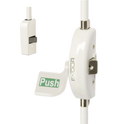 EXIDOR 523 3 Point Horizontal Pullman UPVC Door Panic Bolt - Pad - White