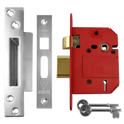 UNION J2200 StrongBOLT BS 5 Lever Sashlock - 75mm SC KD Visi