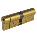 YALE Snap Resistant Euro Double Cylinder - 90mm 45/45 (40/10/40) KD PB