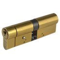 YALE Snap Resistant Euro Double Cylinder - 95mm 50/45 (45/10/40) KD PB
