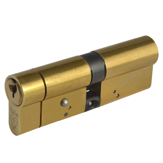 YALE Snap Resistant Euro Double Cylinder - 95mm 50/45 (45/10/40) KD PB