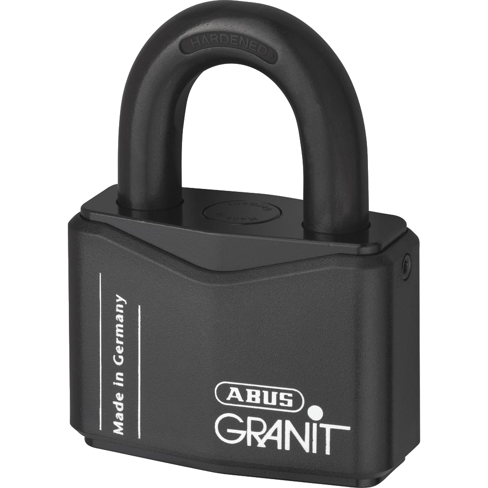 ABUS 37 Series Granit `Plus` Mechanism Solid Steel Rekeyable Open Shackle Padlock - 77mm KD 37RK/70 Visi