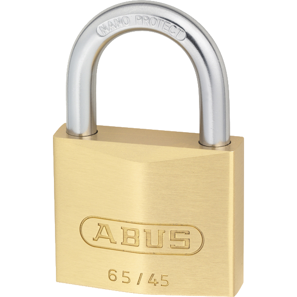 ABUS 65 Series Brass Open Shackle Padlock - 45mm KD 65/45 Visi