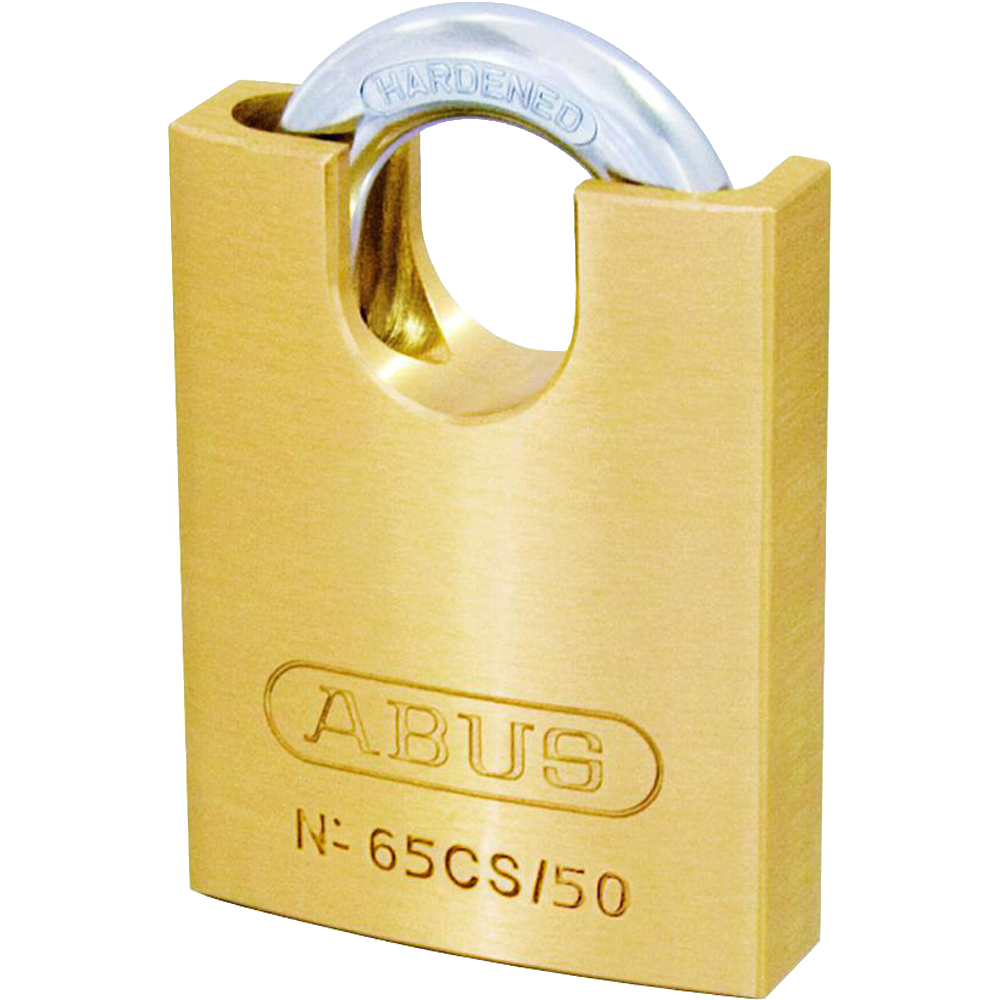 ABUS 65 Series Brass Closed Shackle Padlock - 50mm KD 65CS/50 Visi