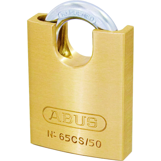 ABUS 65 Series Brass Closed Shackle Padlock - 50mm KD 65CS/50 Visi