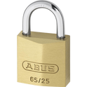 ABUS 65 Series Brass Open Shackle Padlock - 25mm KA (6254) 65/25 Boxed