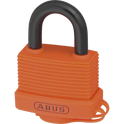 ABUS 70AL Series Aluminium Open Shackle Padlock - 53mm Orange KA (6401) 70AL Boxed