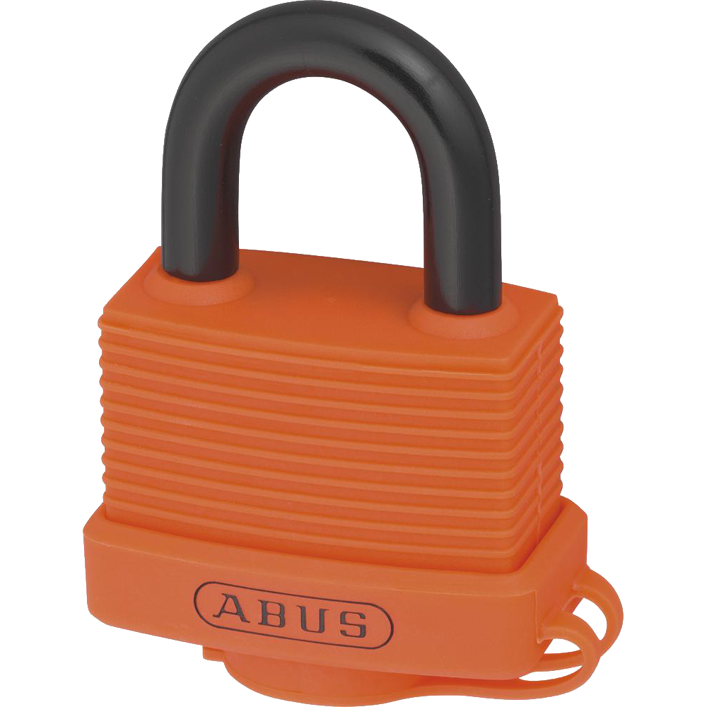 ABUS 70AL Series Aluminium Open Shackle Padlock - 53mm Orange KA (6401) 70AL Boxed