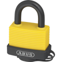ABUS 70AL Series Aluminium Open Shackle Padlock - 53mm Yellow KA (6401) 70AL Boxed