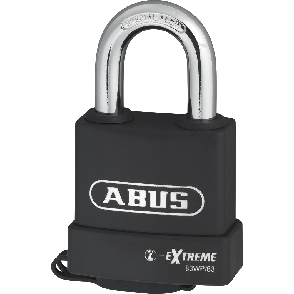 ABUS 83WP Series Weatherproof Steel Open Shackle Padlock - 65mm KD 83WP/63 Visi