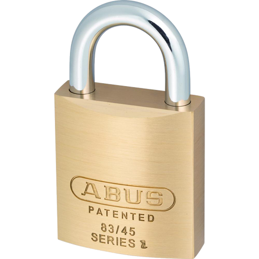 ABUS 83 Series Brass Open Shackle Padlock - 46.5mm KA (2745) 83/45 Boxed