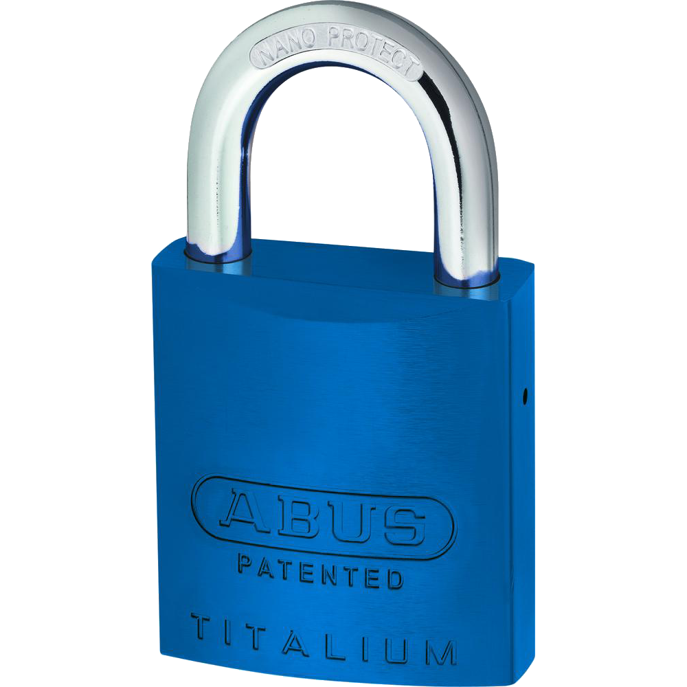 ABUS 83AL Series Colour Coded Aluminium Open Shackle Padlock Without Cylinder - 40mm Blue 83AL/40 Boxed